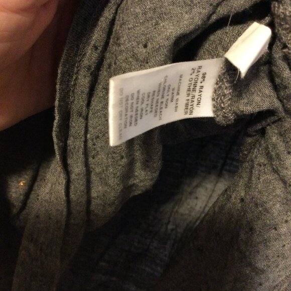 Grey & Rose Gold Polka Dot LOFT Top - Size Medium - Picture 5 of 5